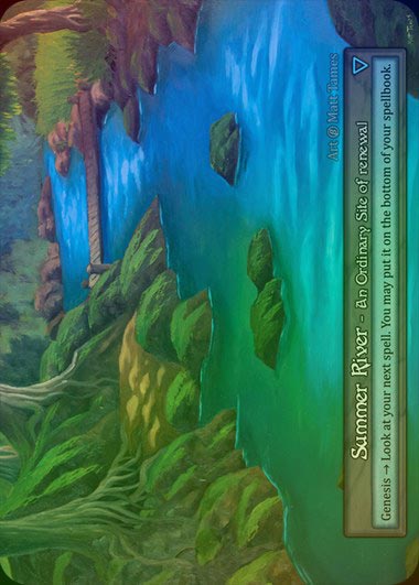 【FOIL】[Site] Summer River [beta-Ordinary]